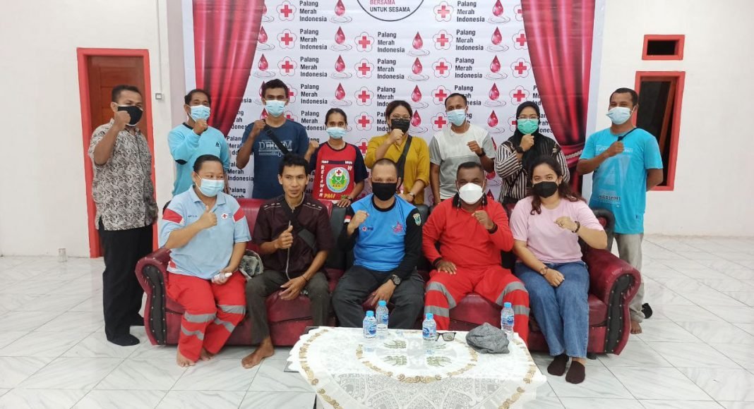 pmi papua barat sorong relawan profesional