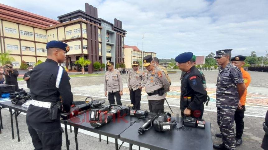 polda gelar pasukan