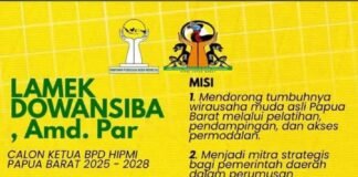 Maju Sebagai Caketum HIPMI Papua Barat, Lamek Mengusung Harapan Baru Bagi Pengusaha Muda