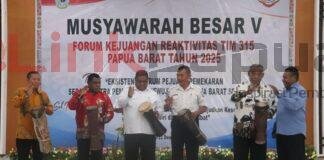 Sekda Papua Barat Buka Mubes V Tim 315, Dorong Percepatan Pembangunan