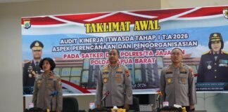 Polda Papua Barat Gelar Taklimat Awal Audit Kinerja Tahap I TA 2026