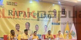 Pengurus Baru Golkar Papua Barat Gelar Rapat Pleno, Rumuskan Arah Kebijakan Partai
