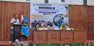 Adrian Kairupan Terpilih Jadi Ketua PWI Teluk Bintuni Periode 2026-2029