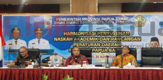 Pemprov Papua Barat Harmonisasi Ranperda Pembentukan BUMD Kasuari Energy Nusantara