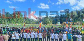 Bupati Yohanis Luncurkan Rangkaian HUT ke-23 Teluk Bintuni di Lapangan GSG