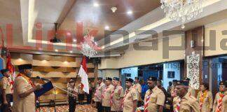 Dominggus Lantik Seluruh Bupati se-Papua Barat Jadi Ketua Mabicab Pramuka