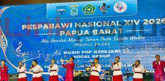 Kontingen Papua Angkat Budaya Biak-Pesan Spiritualitas di Pesparawi Nasional XIV