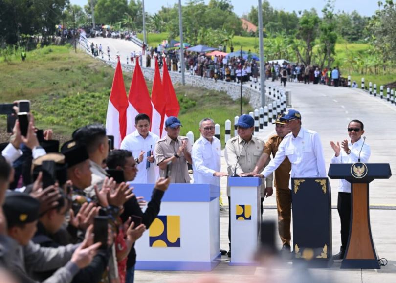 prabowo resmikan jalan bpmi setpres