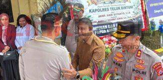 Bupati Anisto Hadiri Sertijab Kapolres Bintuni, Ajak Perkuat Sinergi dengan Pemkab