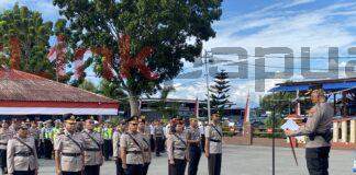Kapolresta Manokwari Pimpin Sertijab Sejumlah Pejabat Utama, Wakapolresta hingga Kasat Berganti