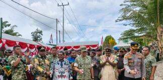 Jembatan Merah Putih Jadi Bukti Kolaborasi TNI dan Pemkab Manokwari