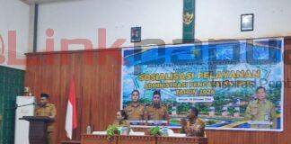 Sosialisasi Pencatatan Sipil, Wabup Bintuni Tekankan Pencegahan Masalah Adduk
