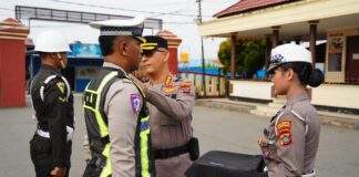 Polresta Manokwari Perkuat Keselamatan Berlalu Lintas Lewat Operasi Patuh Mansinam 2026