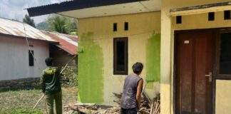 Satgas TMMD Bikin Rumah Warga Yamboi Lebih Nyaman, Atap Bocor Diperbaiki-Dinding Dicat